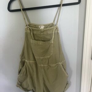 Billabong Khaki Women's Cargo Shorts romper